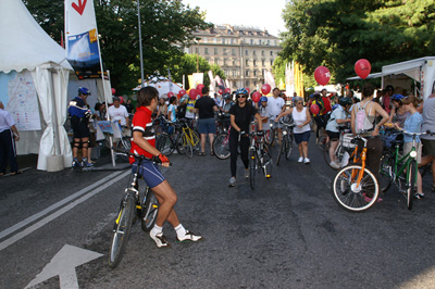Cyklistické akce jsou v Ženevě vítány Cyklistické akce jsou v Ženevě vítány
