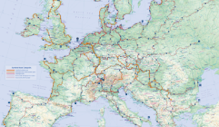 Nová mapa dálkových cyklotras EuroVelo