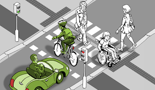 Jak projet křižovatkou na kole správně a bezpečně?